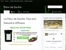 Tablet Screenshot of fleurdesoufre.com